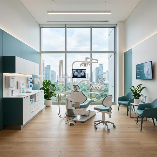 Modern dental clinic interior